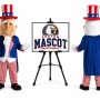 Uncle Sam Man Mascot Costume