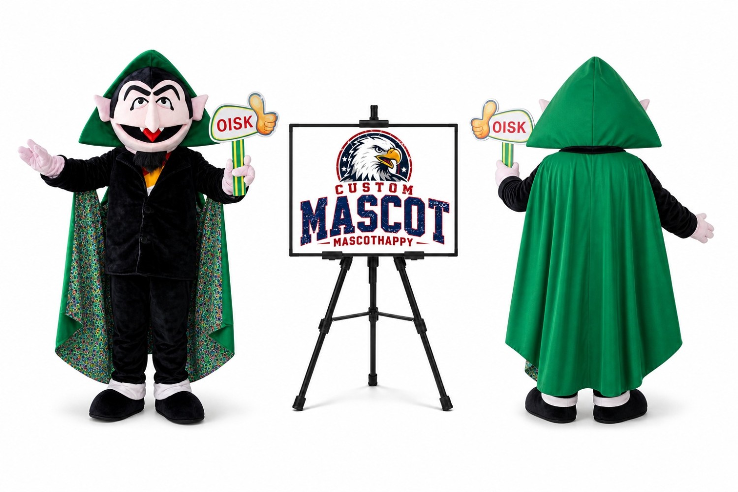 Vampire Mascot Costume Vampire Mascot Costume