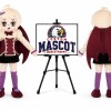 Vampire Witch Mascot Costume for Halloween Events
