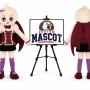 Vampire Witch Mascot Costume for Halloween Events