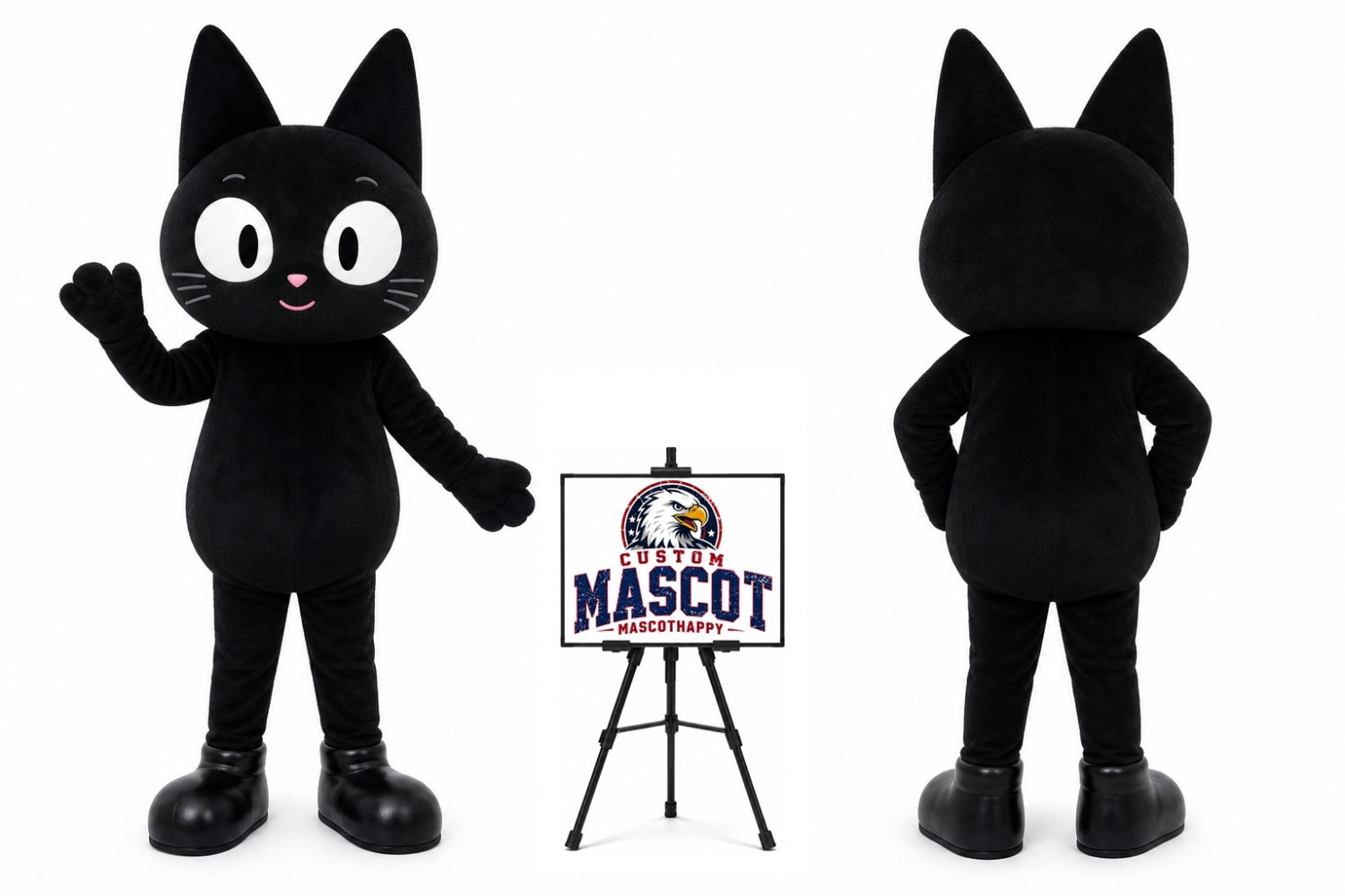 Cartoon Plush Cat Mascot Costume Cartoon Plush Cat Mascot Costume
