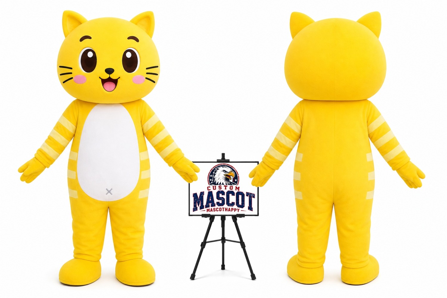 Cartoon Plush Cat Mascot Costume Cartoon Plush Cat Mascot Costume