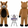 Cartoon Plush Wild Boar Mascot Costume