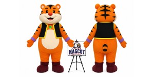 Cartoon Plush Fat Tiger Mascot Costume Cartoon Plush Fat Tiger Mascot Costume