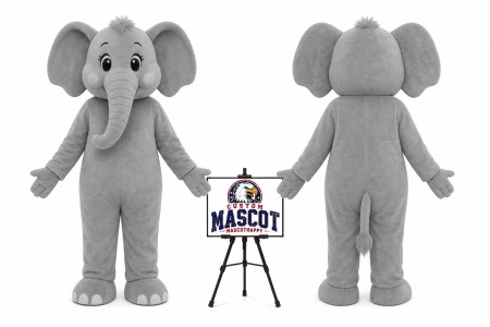 Cartoon Plush Elephant Mascot Costume