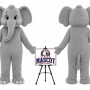 Cartoon Plush Elephant Mascot Costume