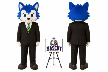 Cartoon Plush Little Wolf Mascot Costume