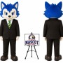 Cartoon Plush Little Wolf Mascot Costume