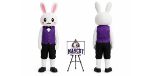 Cartoon Plush Rabbit Mascot Costume for Easter Events Cartoon Plush Rabbit Mascot Costume for Easter Events
