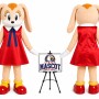 Cartoon Plush Rat Girl Mascot Costume