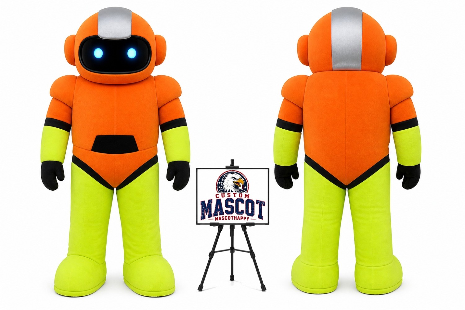 Cartoon Plush Space Alien Robot Mascot Costume Cartoon Plush Space Alien Robot Mascot Costume