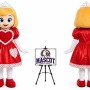 Cartoon Princess Mascot Costume