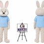Cartoon Rabbit Boy Mascot Costume for Easter Events