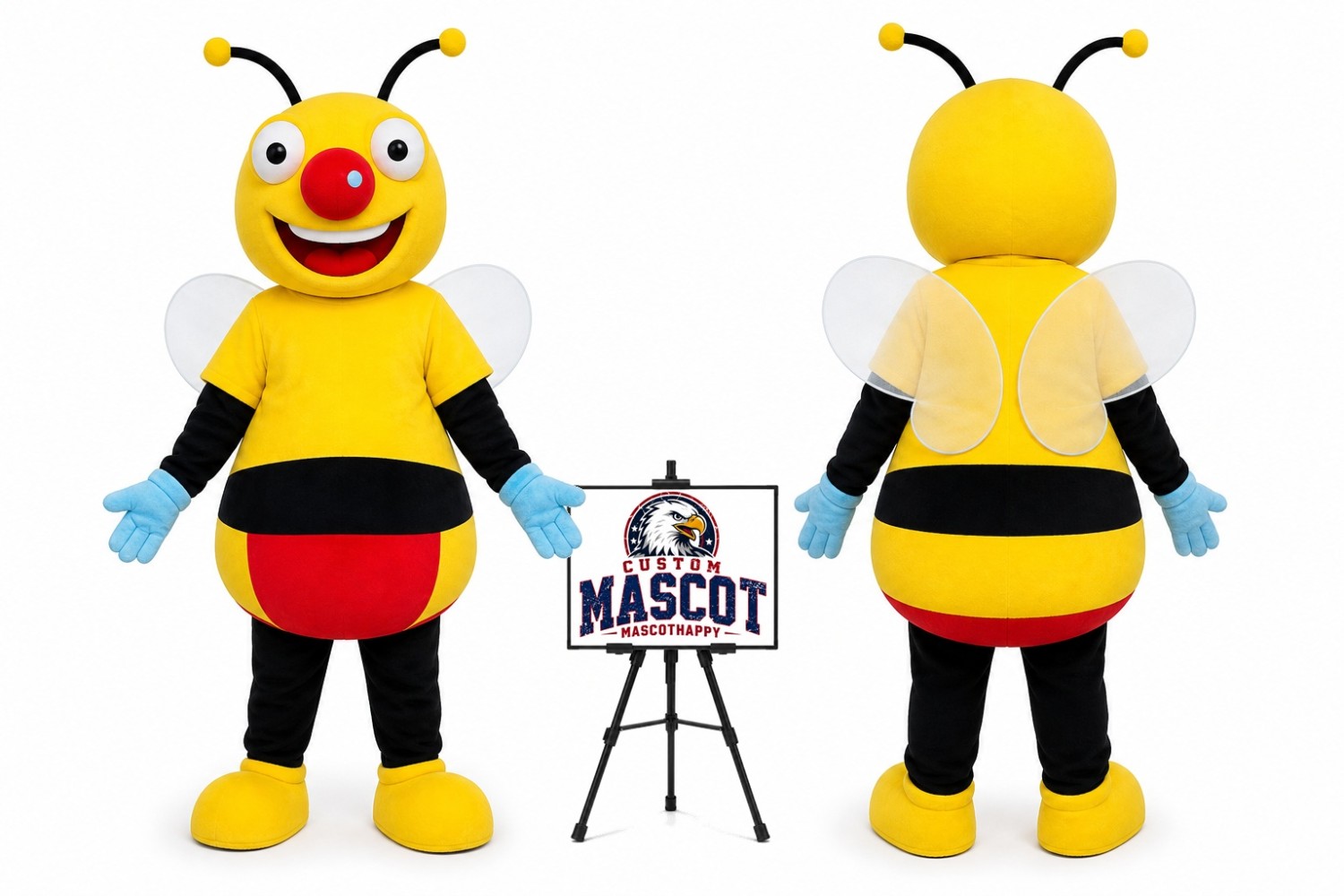 Cartoon Nose Bee Mascot Costume Cartoon Nose Bee Mascot Costume