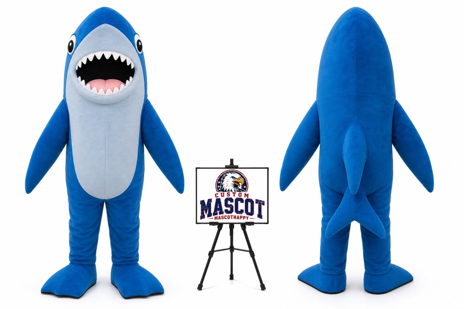 Cartoon Shark Mascot Costume Cartoon Shark Mascot Costume