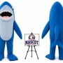 Cartoon Shark Mascot Costume