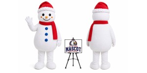 Cartoon Snowman Mascot Costume for Christmas Events Cartoon Snowman Mascot Costume for Christmas Events