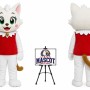 Cartoon Stuffed Animal Cartoon Big Eyes Cat Mascot Costume
