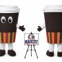 Cartoon Tea Cup Coffee Cup Mascot Costume