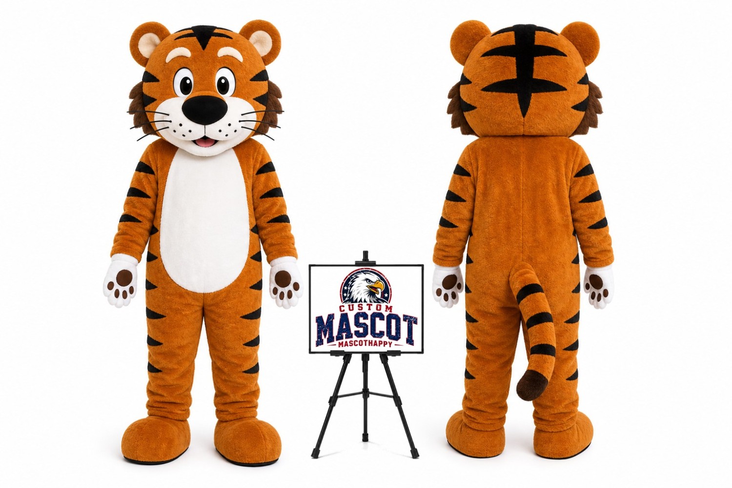 Cartoon Tiger Mascot Costume Cartoon Tiger Mascot Costume