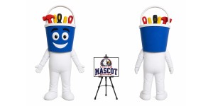 Cartoon Tool Bucket Mascot Costume Cartoon Tool Bucket Mascot Costume
