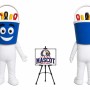 Cartoon Tool Bucket Mascot Costume