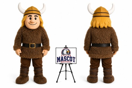 Cartoon Warrior Mascot Costume