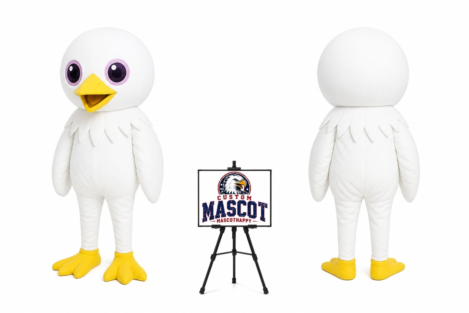 Cartoon Dove Mascot Costume Cartoon Dove Mascot Costume