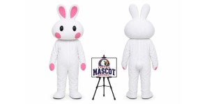 Cartoon Rabbit Mascot Costume for Easter Events Cartoon Rabbit Mascot Costume for Easter Events
