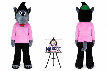 Cartoon Wolf Mascot Costume