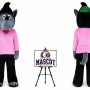 Cartoon Wolf Mascot Costume
