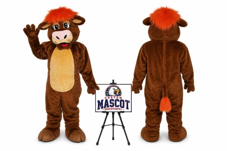 Cattle Cartoon Mascot Costume for Halloween Events