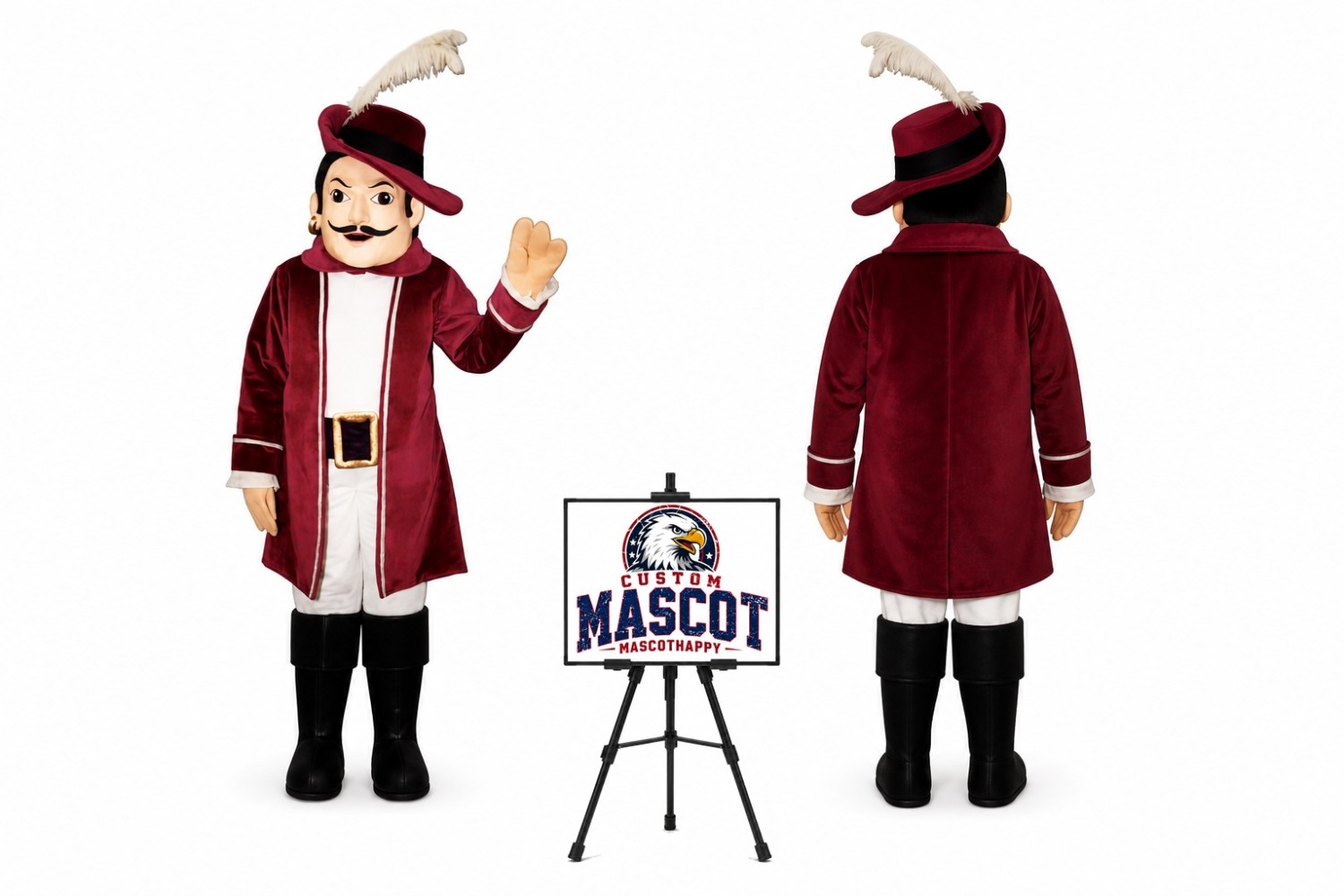 Cavalier Mascot Costume Cavalier Mascot Costume