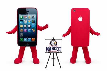 Cell Phone Apple Iphone 5C Mascot Costume for Food Events