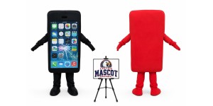 Cell Phone Mascot Costume Cell Phone Mascot Costume