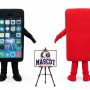Cell Phone Mascot Costume