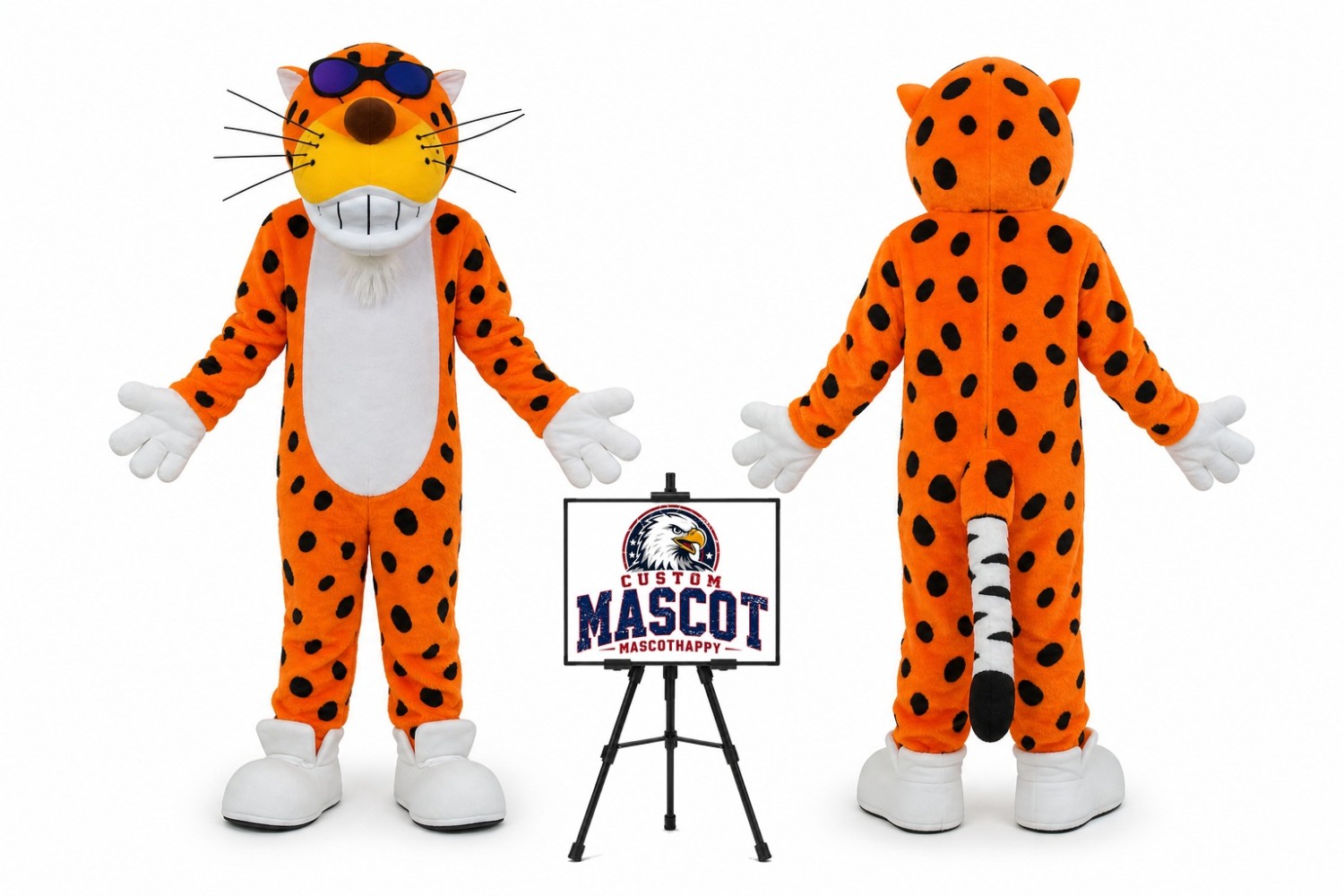 Cheetah Leopard Mascot Costume Cheetah Leopard Mascot Costume
