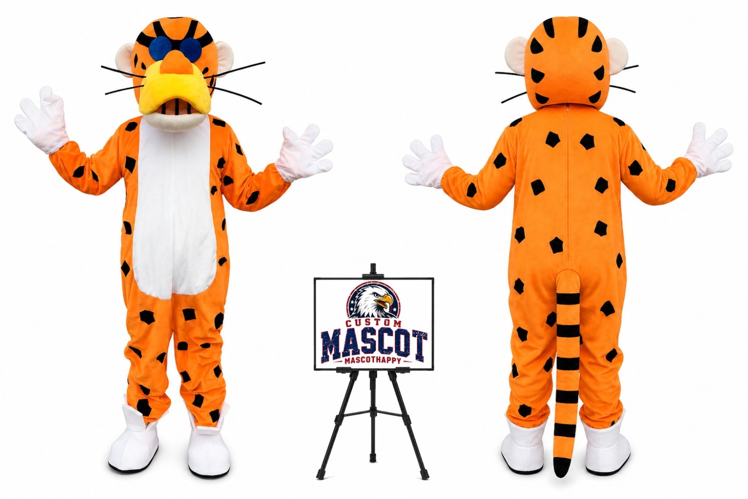 Cheetah Mascot Costume Cheetah Mascot Costume
