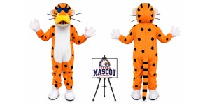 Cheetah Mascot Costume Cheetah Mascot Costume