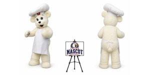 Chef Bear Mascot Costume for Food Events Chef Bear Mascot Costume for Food Events
