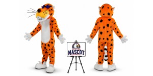 Chester Cheetah Leopard Carnival Mascot Costume Chester Cheetah Leopard Carnival Mascot Costume