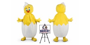 Chick Poult Mascot Costume for Halloween Events Chick Poult Mascot Costume for Halloween Events