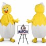 Chick Poult Mascot Costume for Halloween Events