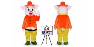Happy Pig Mascot Costume Happy Pig Mascot Costume