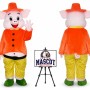 Happy Pig Mascot Costume