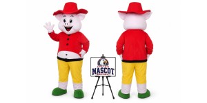 Happy Pig Mascot Costume Happy Pig Mascot Costume