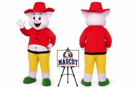 Happy Pig Mascot Costume