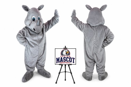 Happy Rhino Mascot Costume