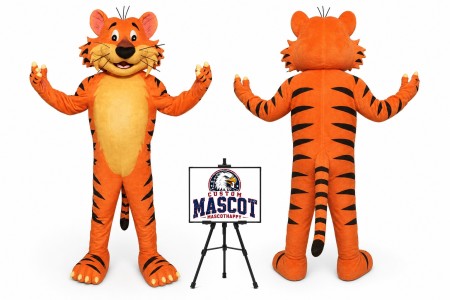 Happy Tiger Mascot Costume