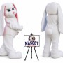 Hare Bunny Easter Mascot Costume for Easter Events